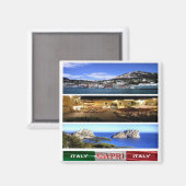 Aimant CMP114 CAPRI - Mosaïque - Italie - Frigo (Recto/Verso)