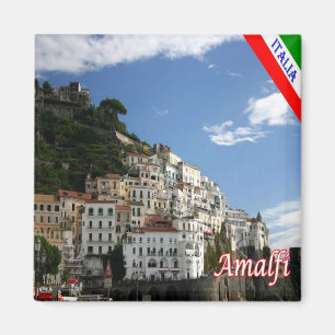 Aimant CMP142 AMALFI, Panorama, Italie, réfrigérateur