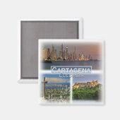 Aimant CO0014 Amérique, Colombie, Carthagène, réfrigérate (Recto/Verso)