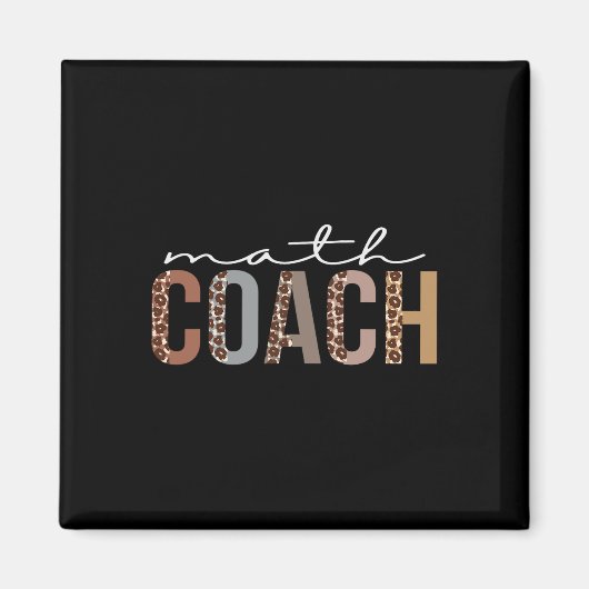 Aimant Coach Math Leopard Appréciation Amusement Pour Les (Devant)