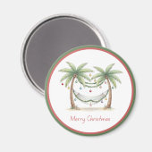 Aimant Coastal Christmas Palm Trees With Hammock (Recto/Verso)
