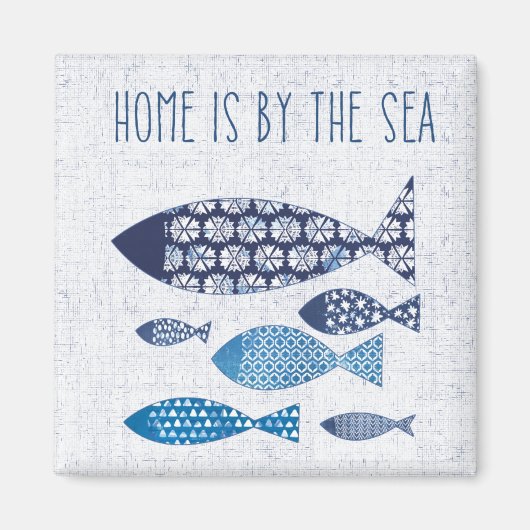 Aimant Coastal | Home is By the Sea (Devant)