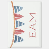 Aimant Coastal Nautical Beach Flags Monogram (Recto)