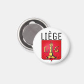 Aimant Coat of Arms of Liège, Belgium (Recto/Verso)