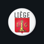 Aimant Coat of Arms of Liège, Belgium<br><div class="desc">Liège is a major city and municipality of Wallonia and the capital of the Belgian province of Liège.</div>