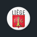 Aimant Coat of Arms of Liège, Belgium<br><div class="desc">Liège is a major city and municipality of Wallonia and the capital of the Belgian province of Liège.</div>