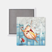 Aimant Coccinelle et coquillage (Recto/Verso)