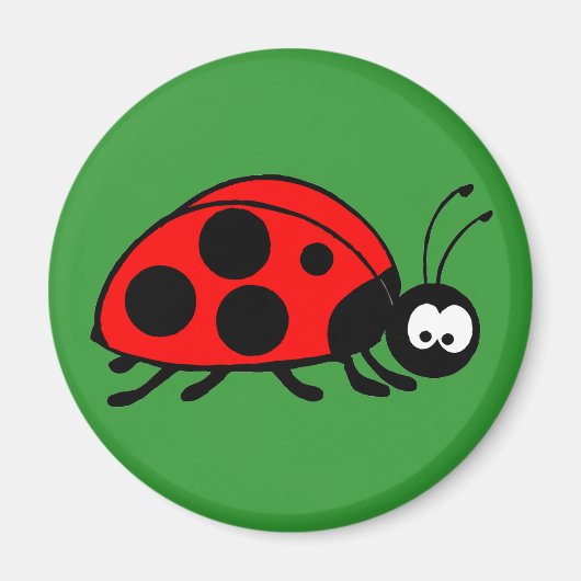 Aimant coccinelle mignonne (Devant)