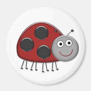 Aimant Coccinelle rouge
