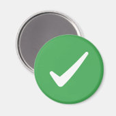 Aimant Coche verte - Symbole d'écriture (Recto/Verso)