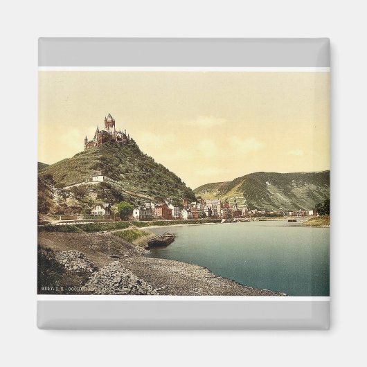 Aimant Cochem et château, Moselle, vallée de, Allemagne c (Devant)
