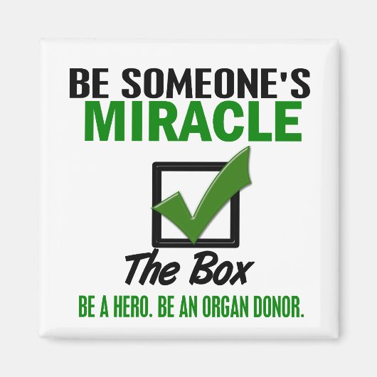 Aimant Cochez La Case Être Un Donateur D'Organe 6 (Devant)