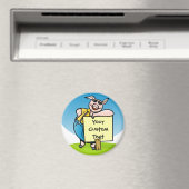 Aimant Cochon avec panneau (In Situ (Lave-vaisselle))