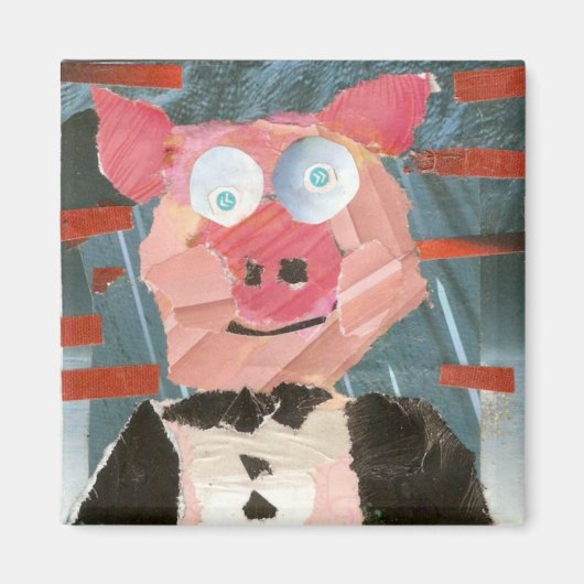 Aimant Cochon dans un Tux (Devant)