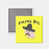 Aimant Cochon de Fiesta (Recto/Verso)