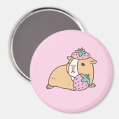 Aimant Cochon de fraise et de Guinée (Recto/Verso)