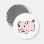 Aimant Cochon De Piglet Coupé (Recto/Verso)