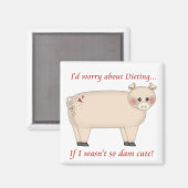 Aimant Cochon de régime (Recto/Verso)