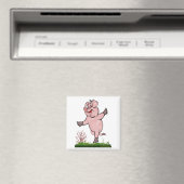 Aimant Cochon Heureux (In Situ (Lave-vaisselle))