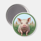 Aimant cochon mignon (Recto/Verso)