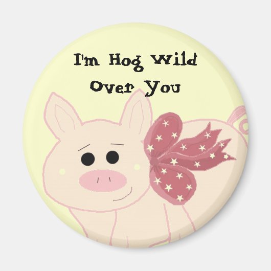 Aimant Cochon mignon à dire (Devant)