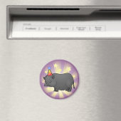 Aimant Cochon miniature d'anniversaire (In Situ (Lave-vaisselle))