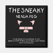Aimant Cochon Ninja épineux (Devant)