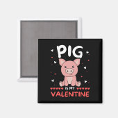 Aimant Cochon pour la Saint-Valentin mignons animaux coch (Recto/Verso)