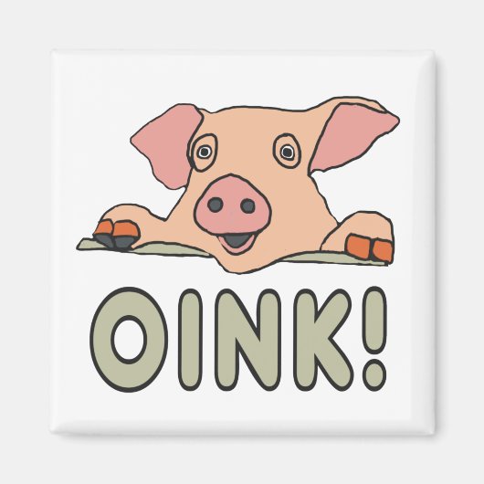 Aimant Cochon rose (Devant)