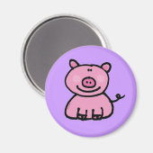 Aimant Cochon rose (Recto/Verso)