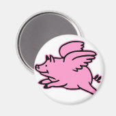 Aimant Cochon rose volant très mignon (Recto/Verso)