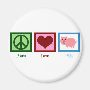 Aimant Cochons d'amour de paix