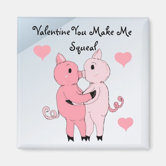 Aimant Cochons qui s'embrassent (Devant)