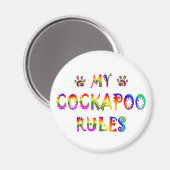 Aimant Cockapoo Règles Amusement (Recto/Verso)