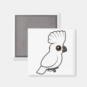 Aimant Cockatoo parapluie (élevé) (Recto/Verso)
