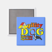 Aimant Cocker anglais Spaniel Agility Cadeaux (Recto/Verso)