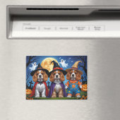 Aimant Cocker Chiens espagnols Citrouille Halloween Funny (In Situ (Lave-vaisselle))