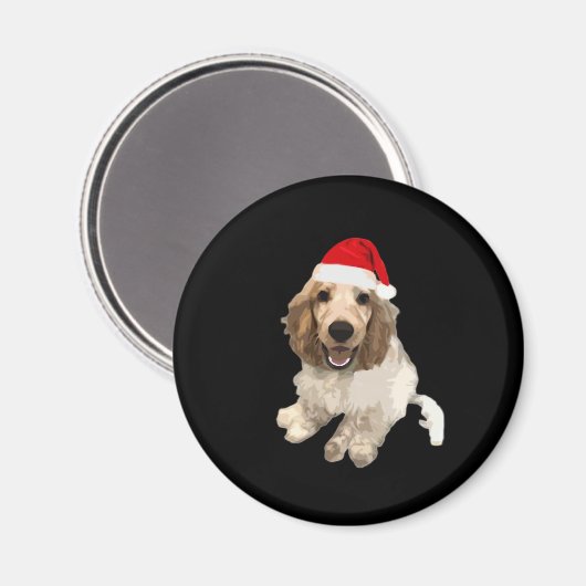 Aimant Cocker de Noël Spaniel (blanc) Essential T-Shirt (Recto/Verso)