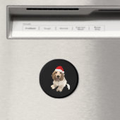 Aimant Cocker de Noël Spaniel (blanc) Essential T-Shirt (In Situ (Lave-vaisselle))