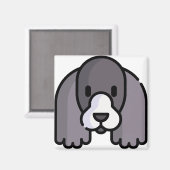 Aimant Cocker Spaniel (Recto/Verso)