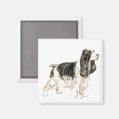 Aimant Cocker Spaniel (Recto/Verso)