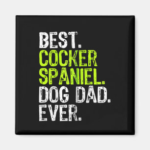 Aimant Cocker Spaniel Chien Papa Fête des pères Amoureux