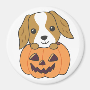 Aimant Cocker Spaniel Citrouille Chiens mignons Joyeux Ha
