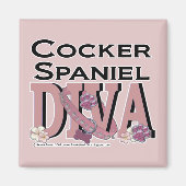 Aimant Cocker Spaniel DIVA (Devant)
