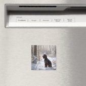 Aimant Cocker Spaniel Laissez tomber la neige Noël (In Situ (Lave-vaisselle))