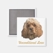 Aimant cocker Spaniels (Recto/Verso)