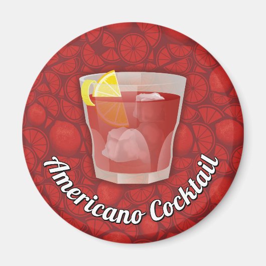 Aimant Cocktail Americano (Devant)