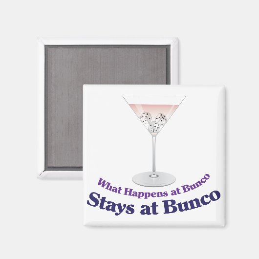 Aimant Cocktail Bunco Martini (Recto/Verso)