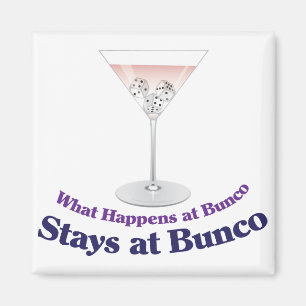 Aimant Cocktail Bunco Martini