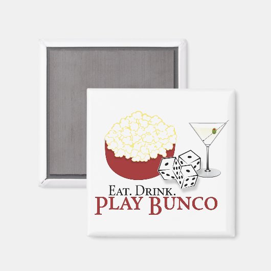 Aimant Cocktail Bunco Popcorn (Recto/Verso)